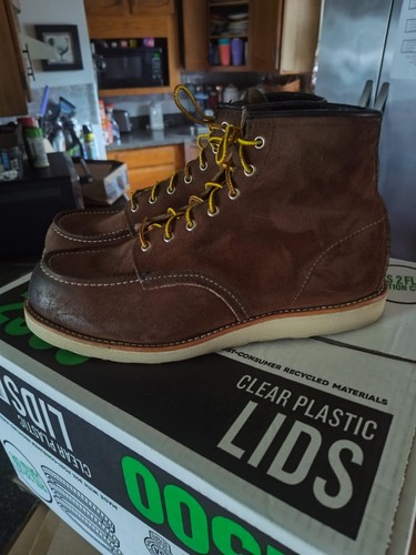 Red wing shoes moc - wing, toe