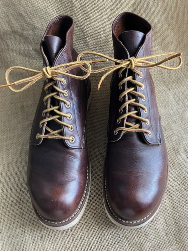 Red wing 8196 briar - oil, slick