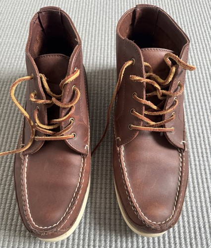 Vintage red wing boots - red, moc-toe