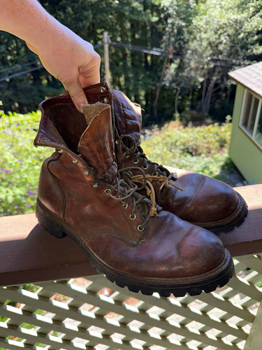 Vtg red wing shoes - red,