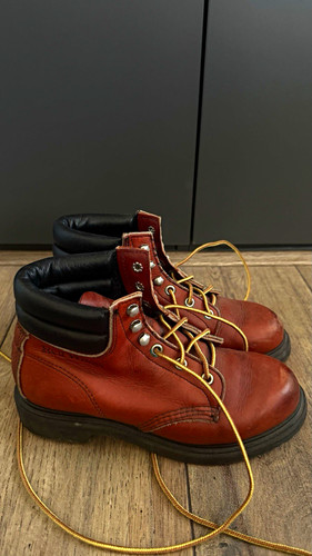 Red wing shoes leather lace - leather, lace-up