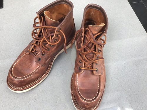 Red wing heritage moc - red, toe