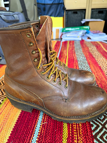 Red wing logger boots leather - wing,