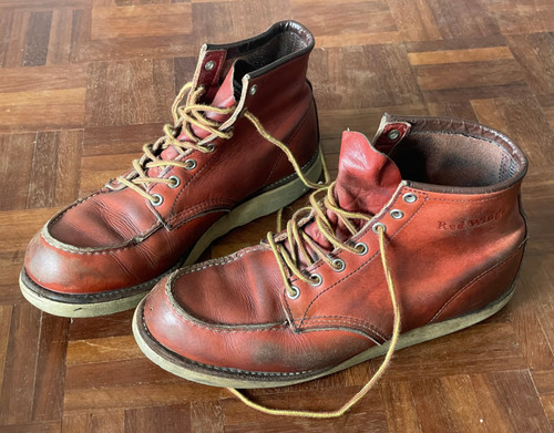 Vintage red wing moc toe - red, 8131
